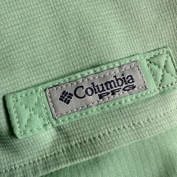 😱 NWT Columbia PFG Tamiami Sleeveless button up in Gullfoss Green size XL - Picture 7 of 11